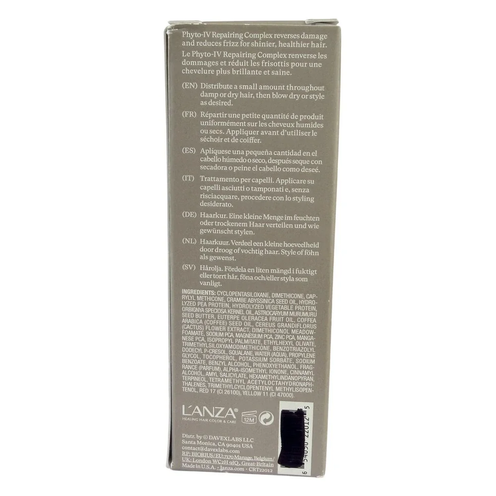 Lanza Keratin Healing Oil Hair Treatment Phyto-IV Repairing Complex 1.7oz NEW